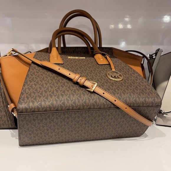 Michael Kors Avril Large Top-Zip Satchel - Picture 9 of 16